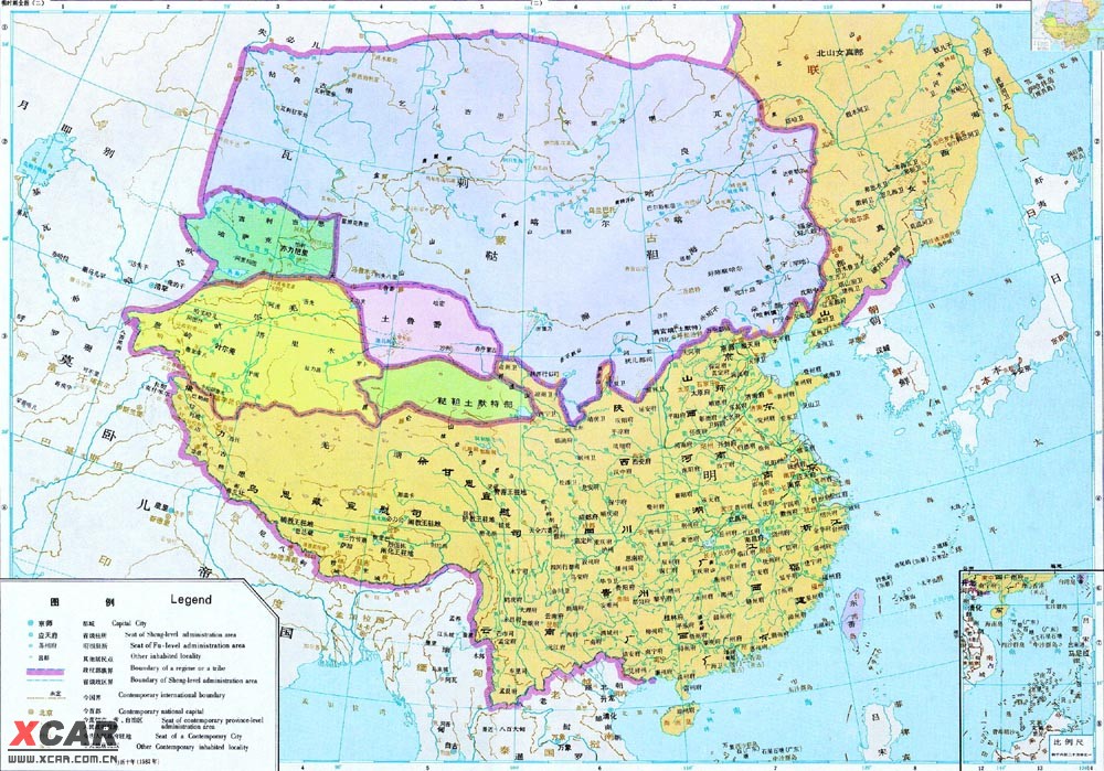 中国各历史朝代的地图(接龙,请按 朝代顺序接图)