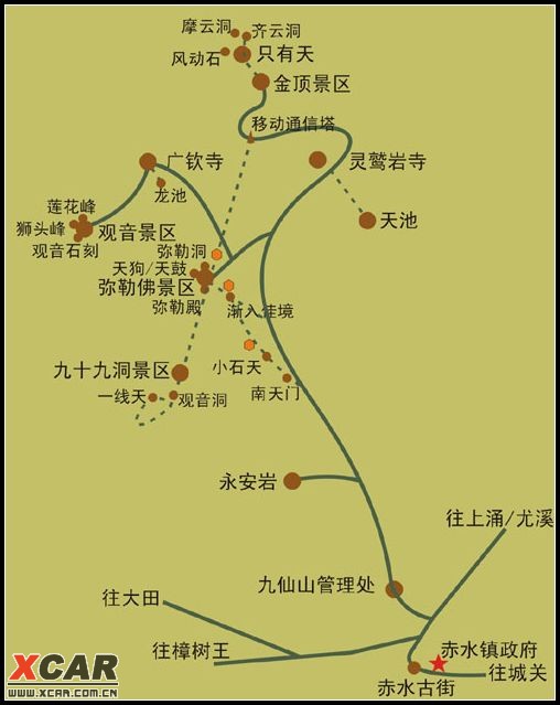 德化九仙山旅游地图图片