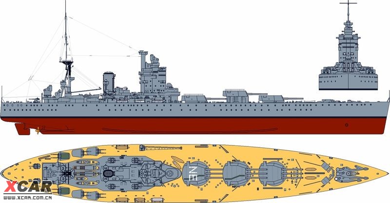 美国战列舰画法图片