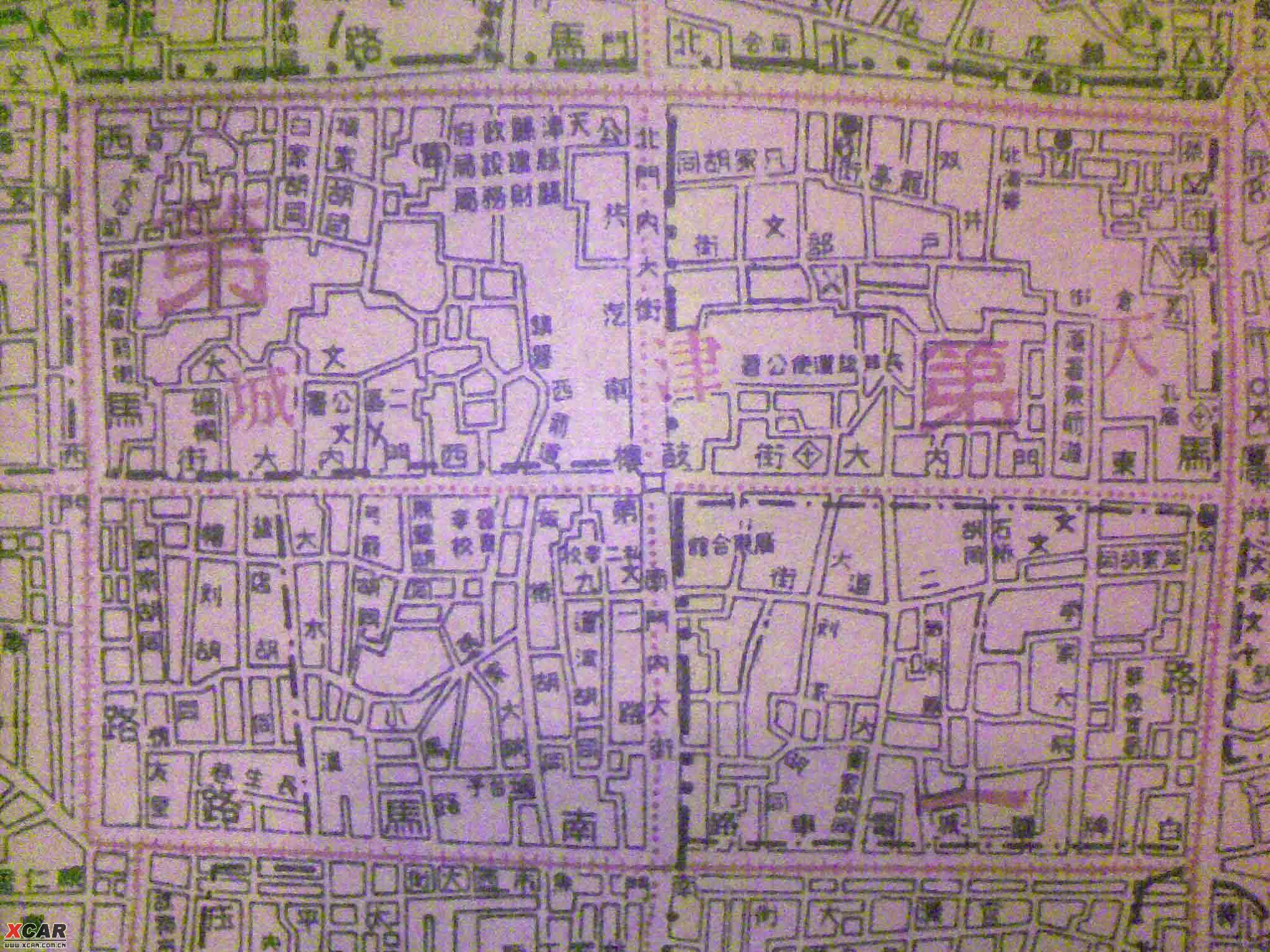 天津市老城里胡同地图图片