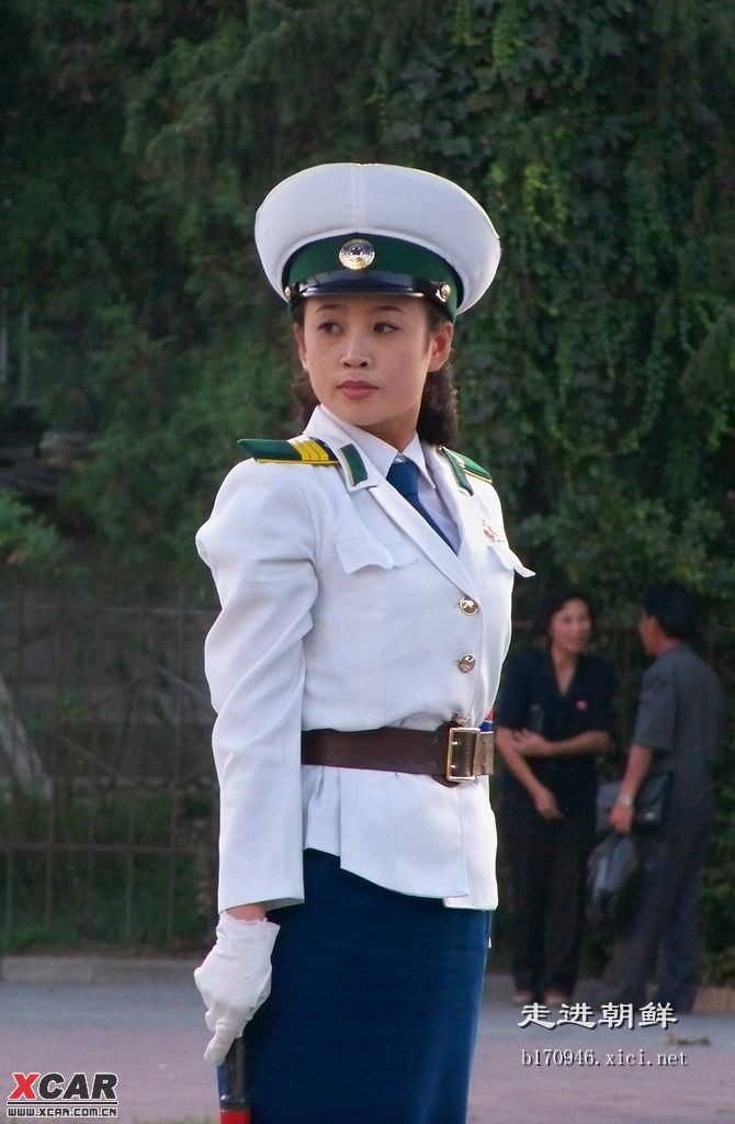 爱国主义教育朝鲜美女交警