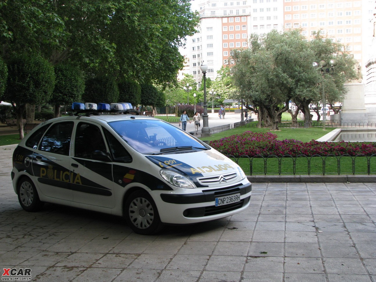 在西班牙拍到的bjs警车