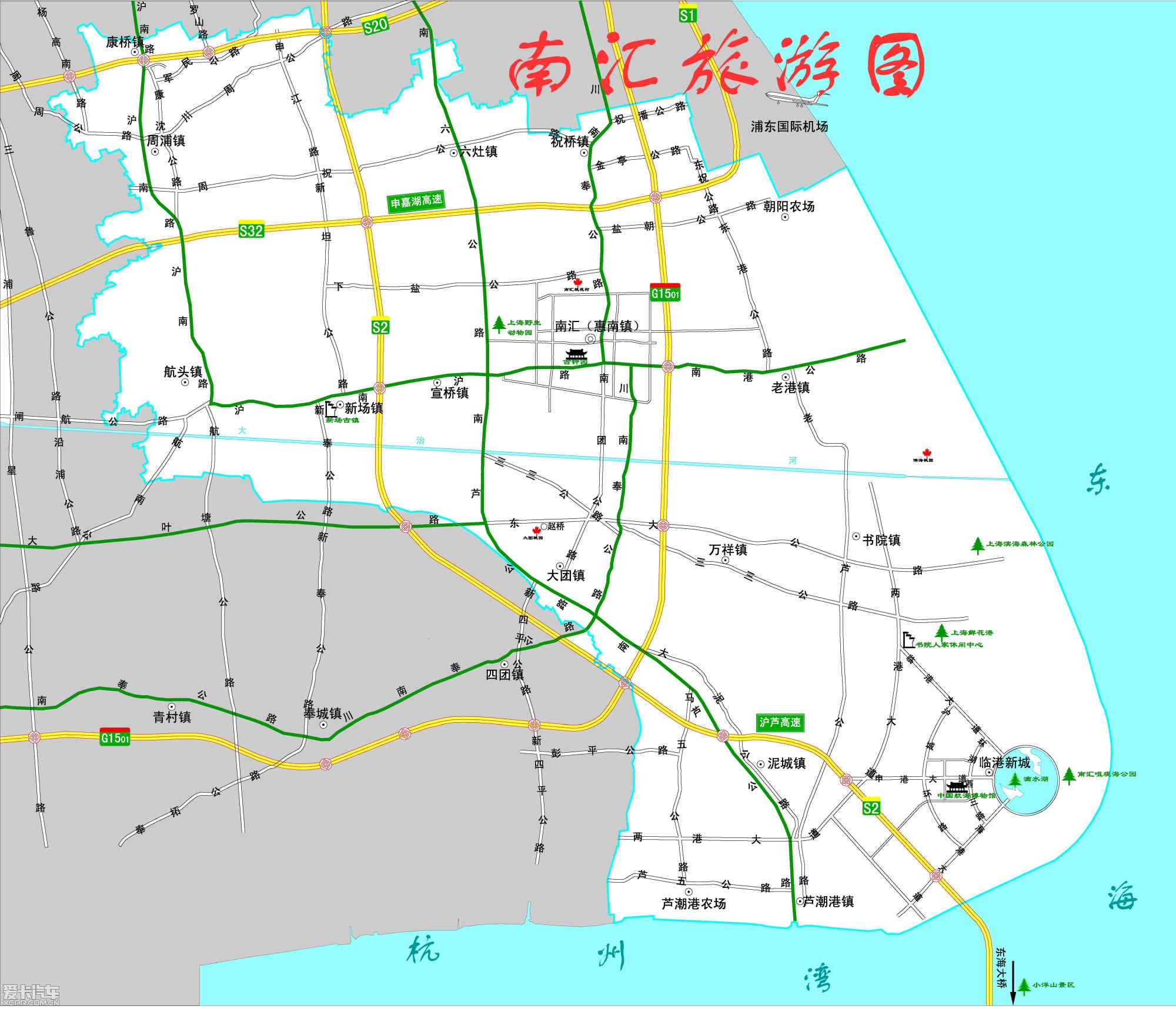 上海南汇各镇地图图片