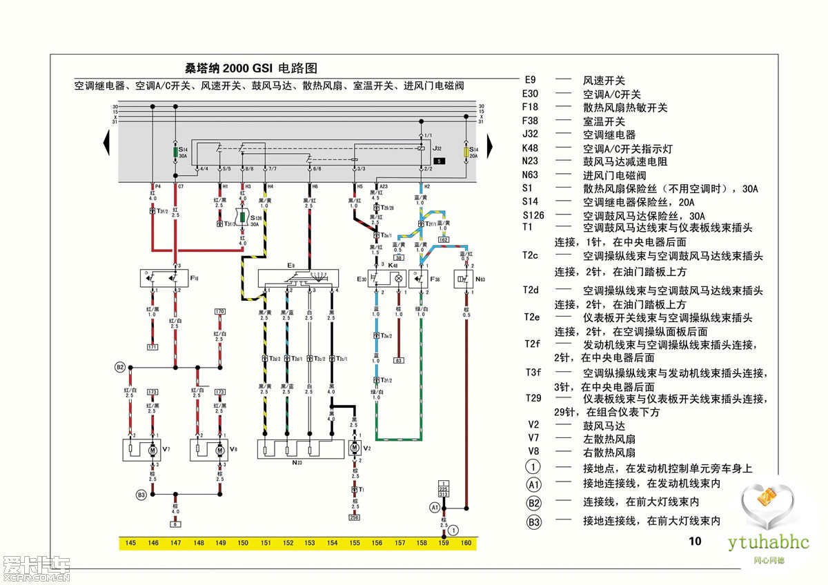 【图】实用资料——上海大众桑塔纳2000gsi彩色电路图