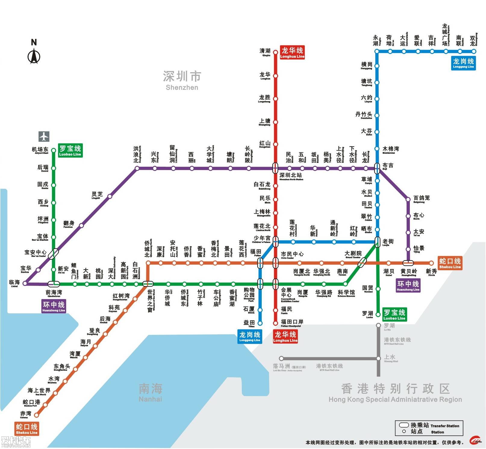 深圳地铁线路图2021年图片