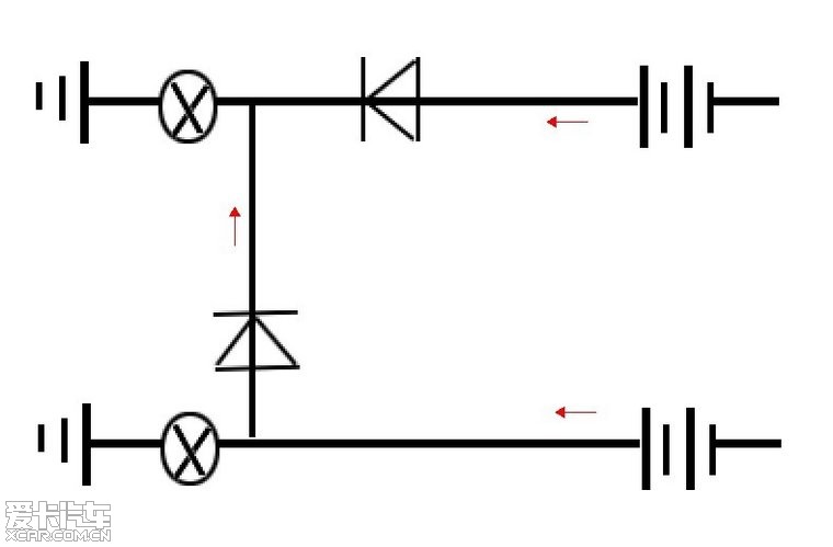汽车倒车灯电路图图片