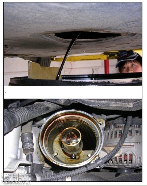宝马5系汽油滤芯位置图片