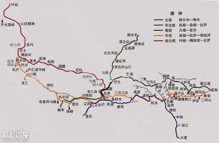 雅叶高速线路图图片