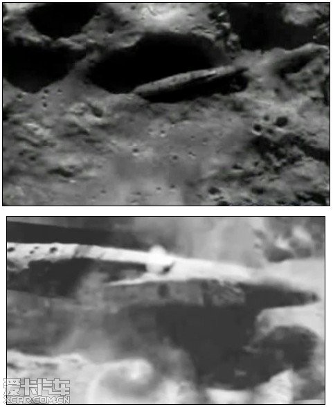 月球背面飞机残骸图片