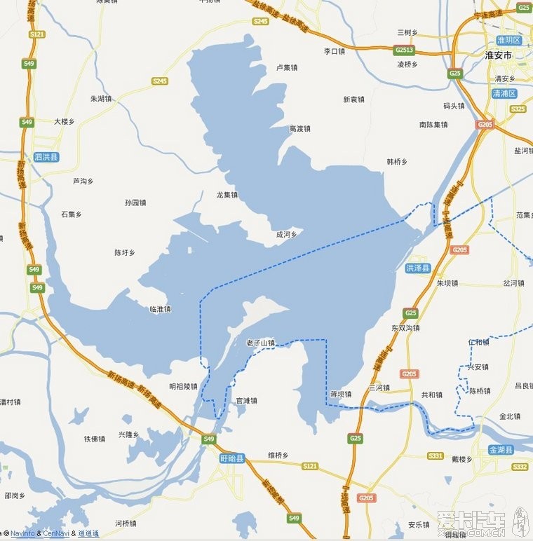 洪泽湖湿地公园路线图图片
