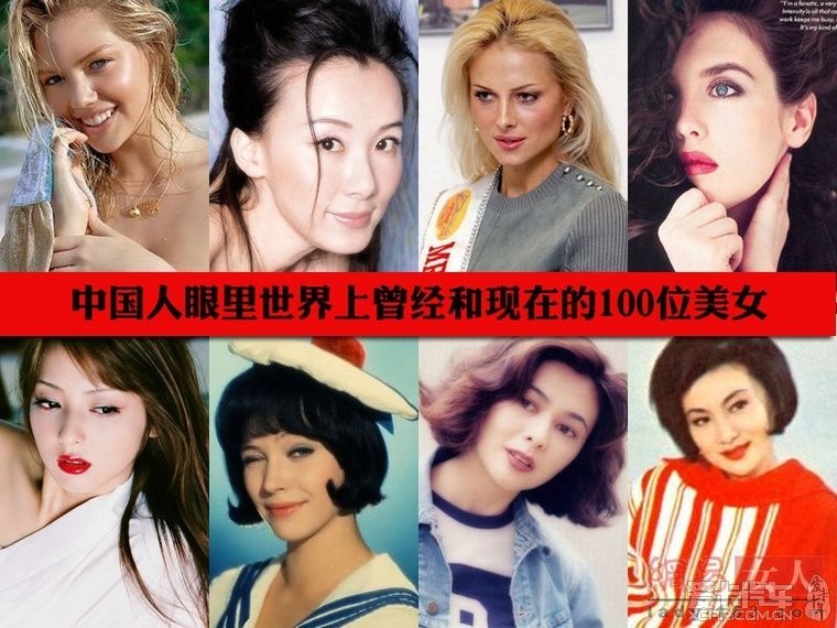 中國人眼裡的100位美女