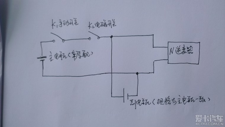 为车加装双电瓶,为的是不进馆子不住店!