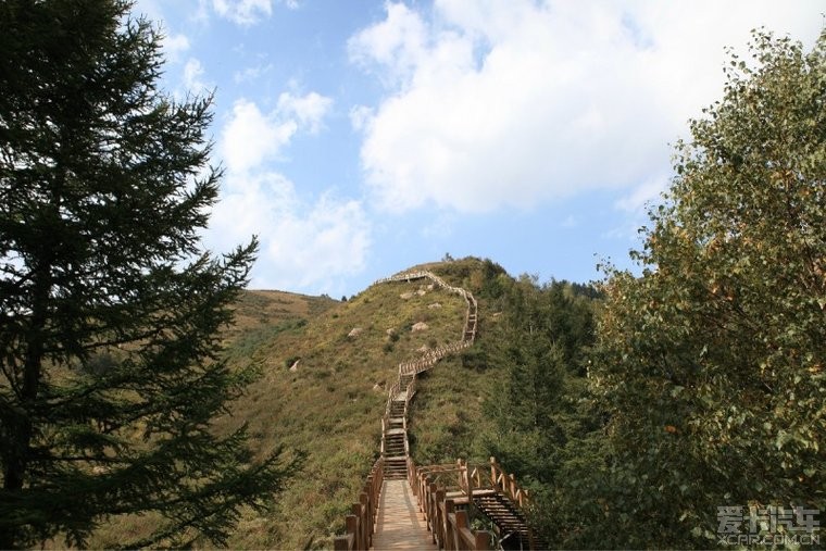 駝梁山之行藍天白雲空氣清新