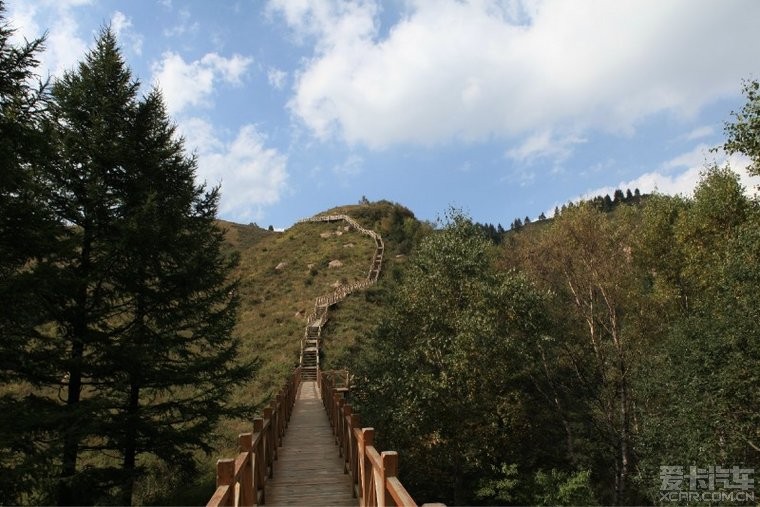 駝梁山之行藍天白雲空氣清新