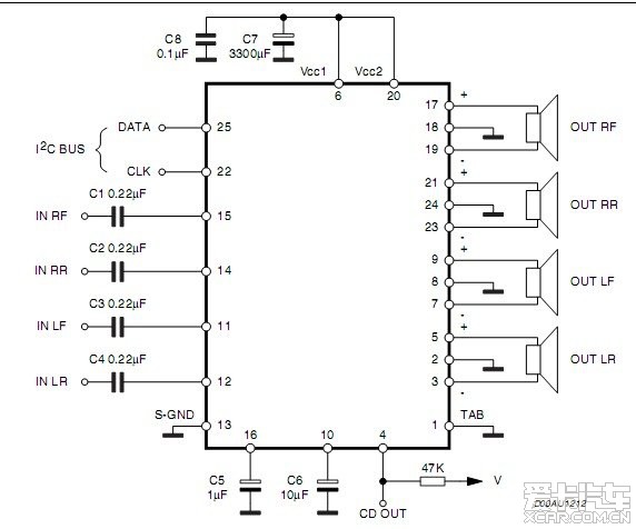 tda7303电路图引脚图片