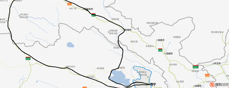 第一條:西寧-黑馬河-剛察-祁連-張掖-敦煌-德令哈-西寧.