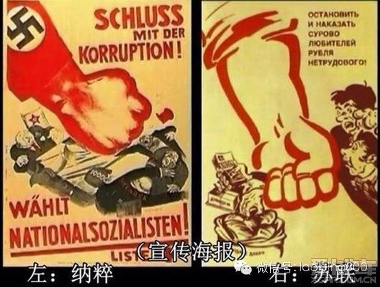 苏联与纳粹宣传画对比不看说明能分清吗