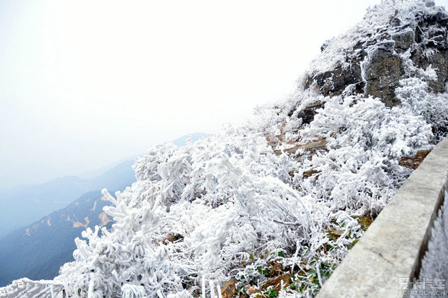 大明山冰凌图片