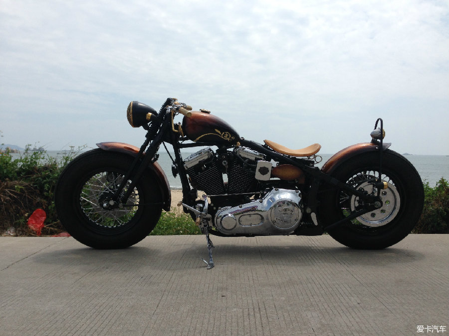 美式機車復古風軟尾1340改bobber