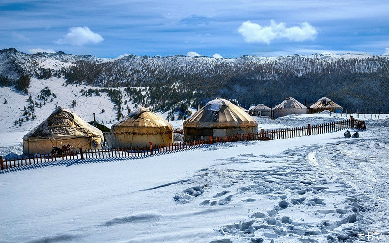 奔赴新疆路上的雪景