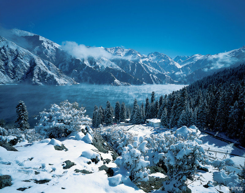 奔赴新疆路上的雪景