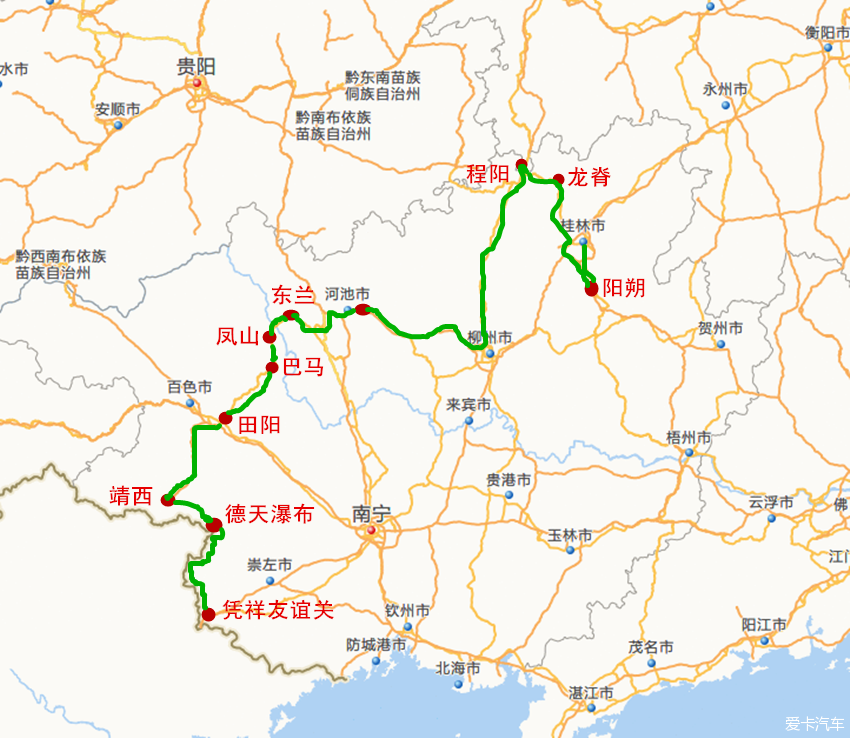 北回归线穿过广西地图图片