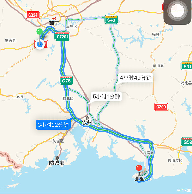 北海向海大道路线图图片