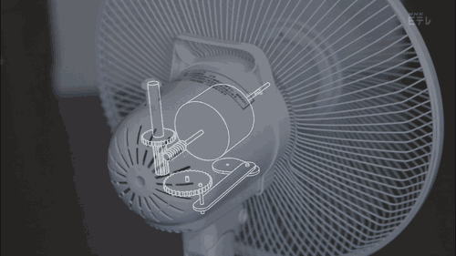 电风扇摇头机构动图图片