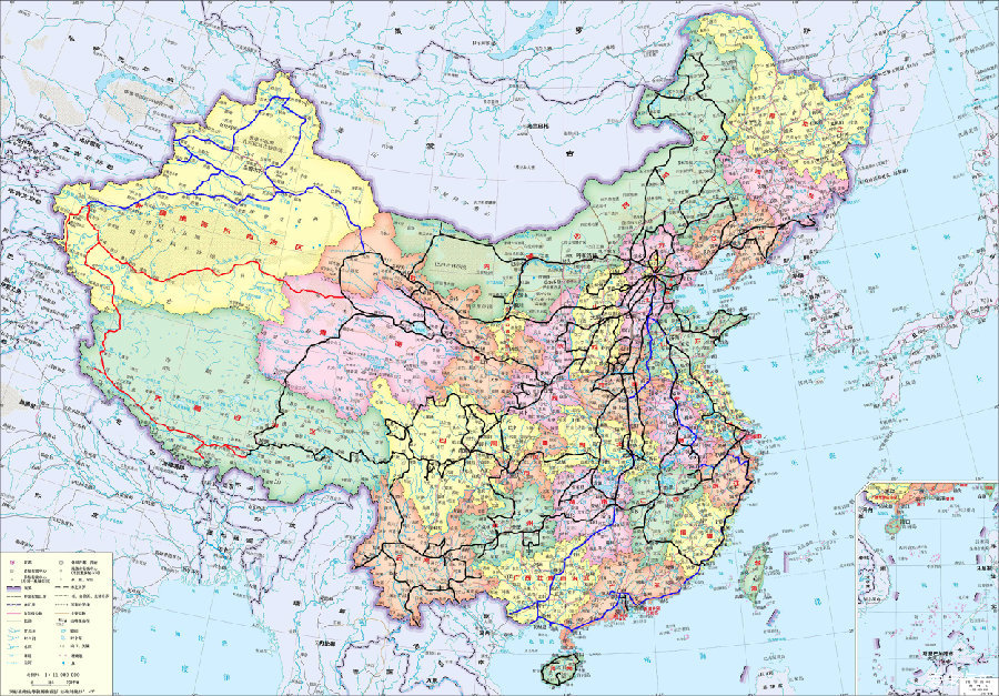中国交通地图简图图片