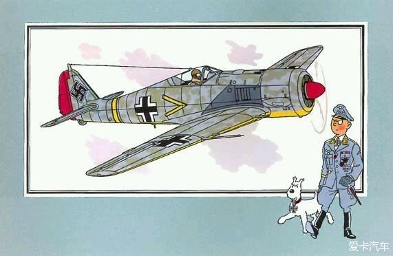 比利时漫画家埃尔热笔下的丁丁与二战飞机