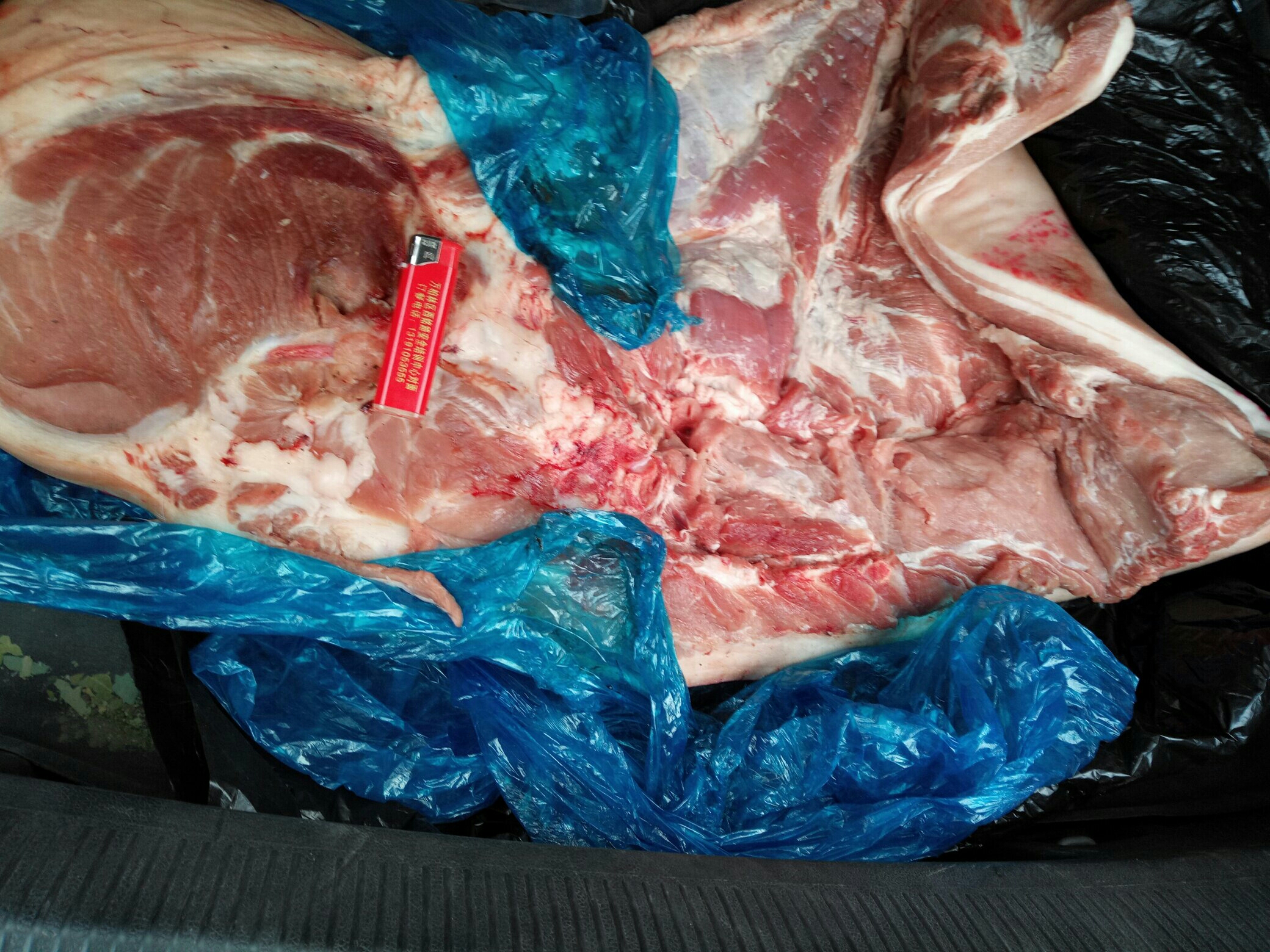              今天直接弄50斤猪肉