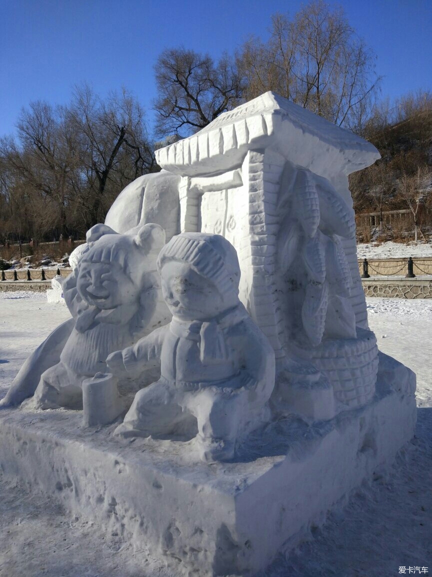 儿童雪雕作品图片
