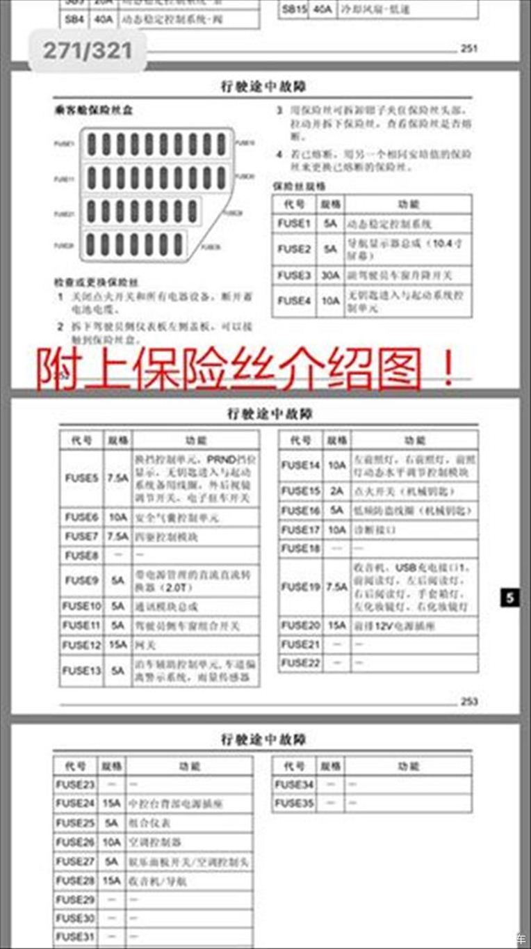 荣威ei5保险丝盒示意图图片