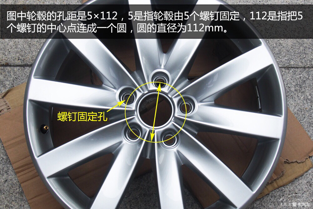 宝马3系轮毂孔距图片