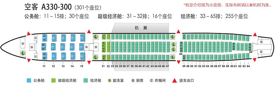 天津航空190座位图图片