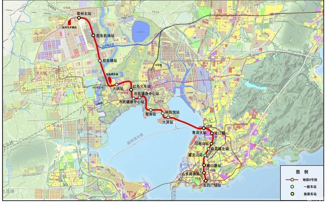 青岛14号线地铁线路图图片