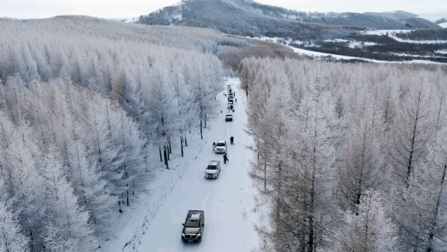 乌兰布统冬季的童话