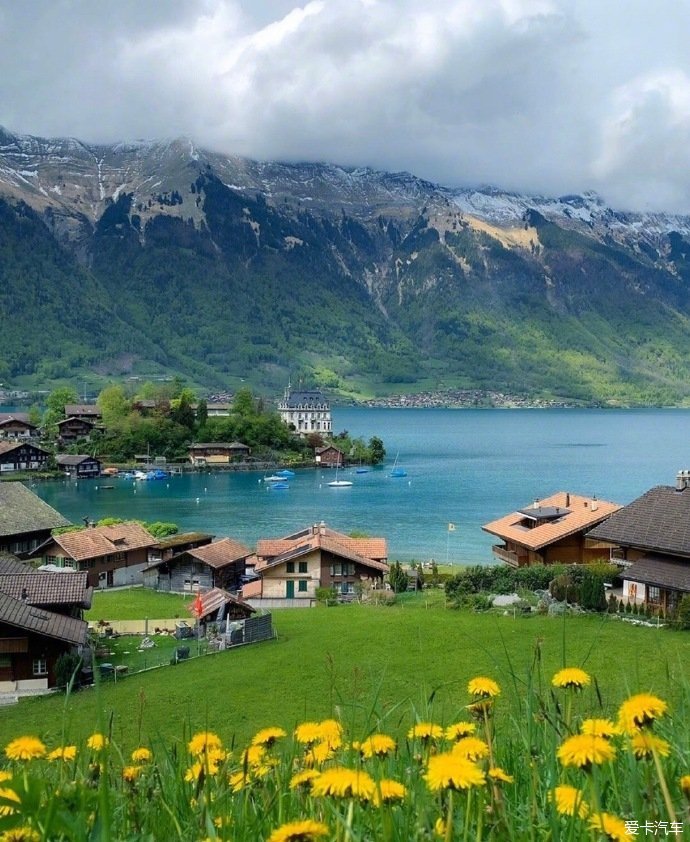 瑞士童话风景图片