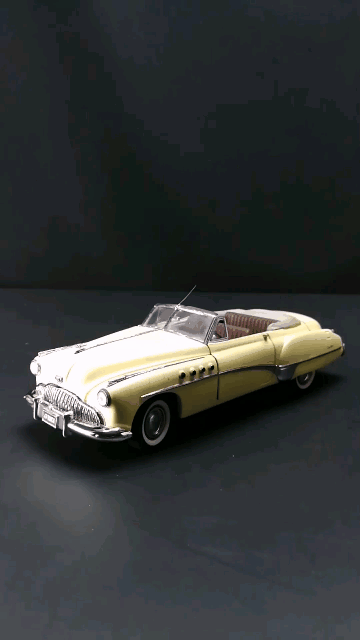 1949别克街头霸王敞篷跑车，1：24，东晓汽车模型收藏馆。
