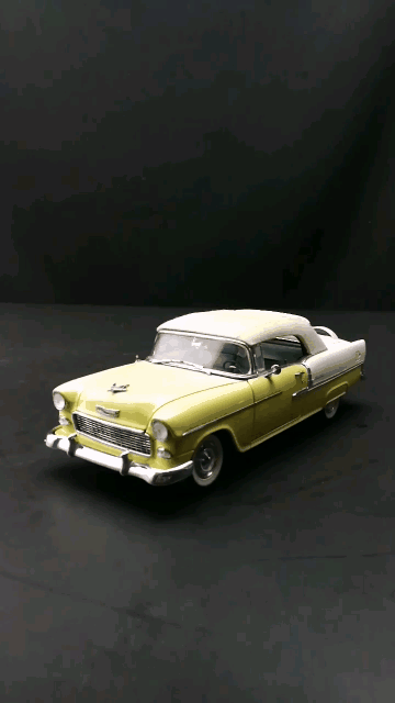 1955雪佛兰蓓丽敞篷跑车，东晓汽车模型收藏馆藏品。