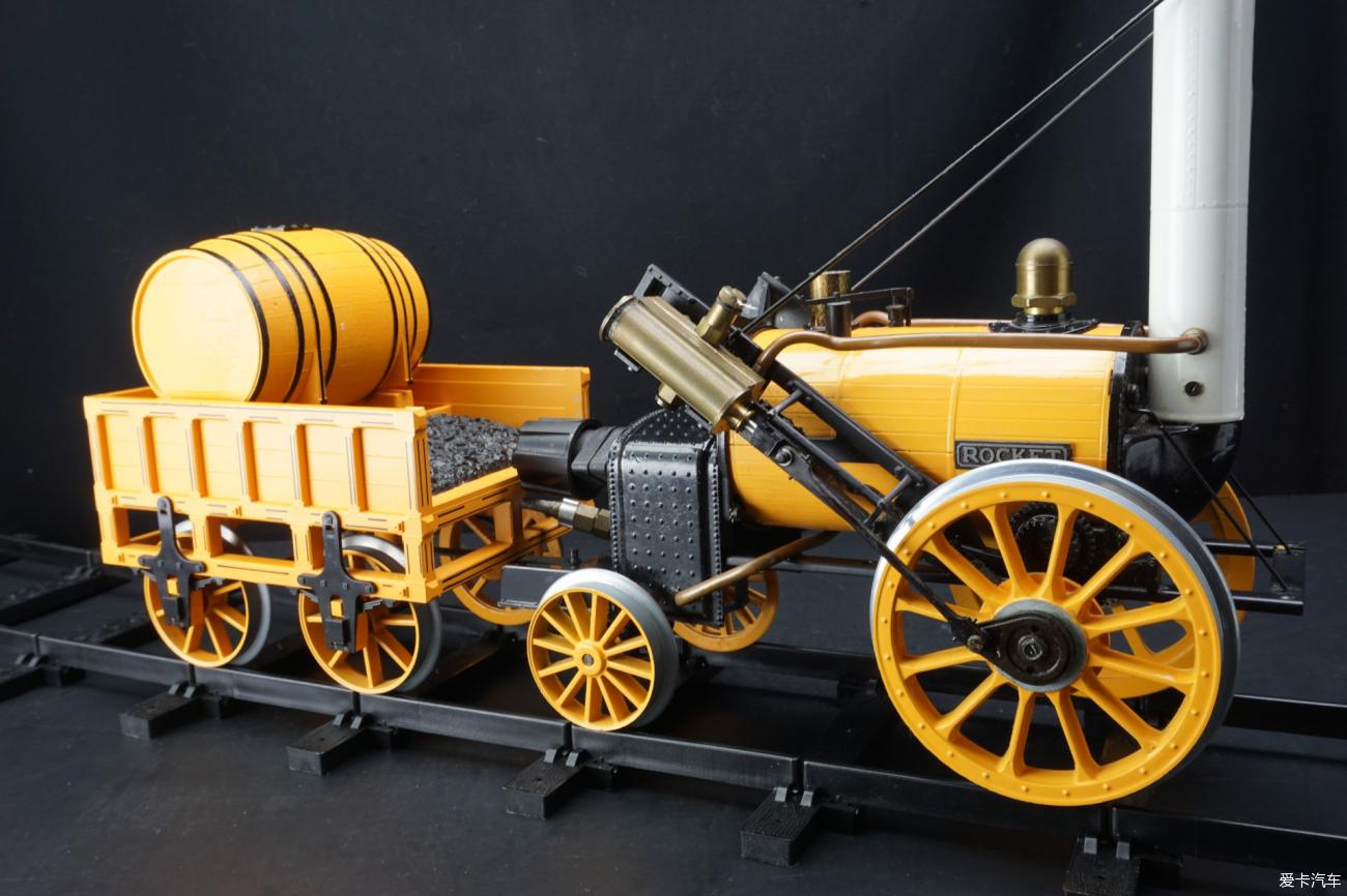 蒸汽驱动原理机模型1814斯蒂芬森第一辆火车