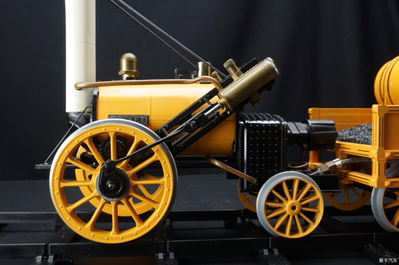 蒸汽驱动原理机模型1814斯蒂芬森第一辆火车