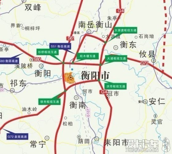 最新湖南省高速公路路网图(2012年12月底,含15条新高速)