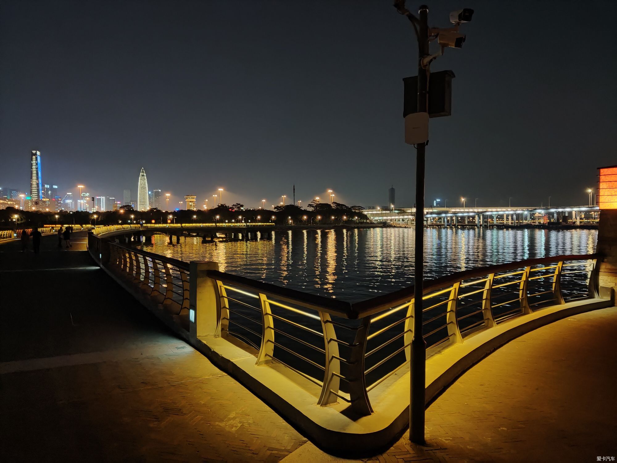 深圳湾夜景照片图片