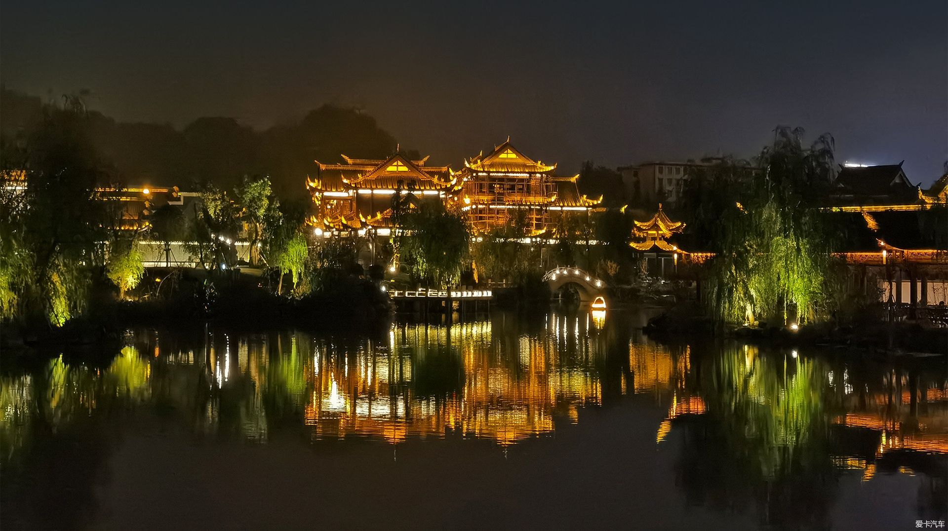 贵州织金县的平远古镇夜景真的很漂亮