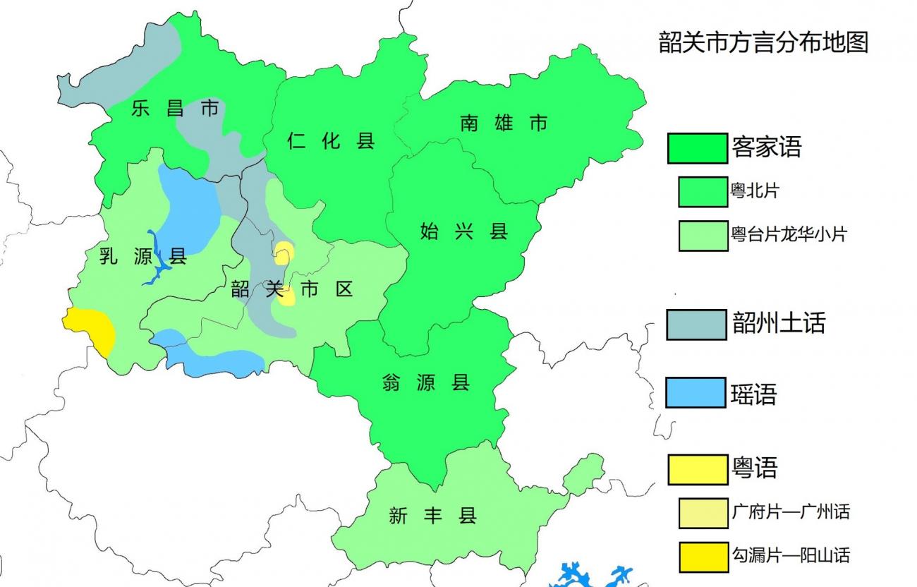 韶关地区地图高清版图片