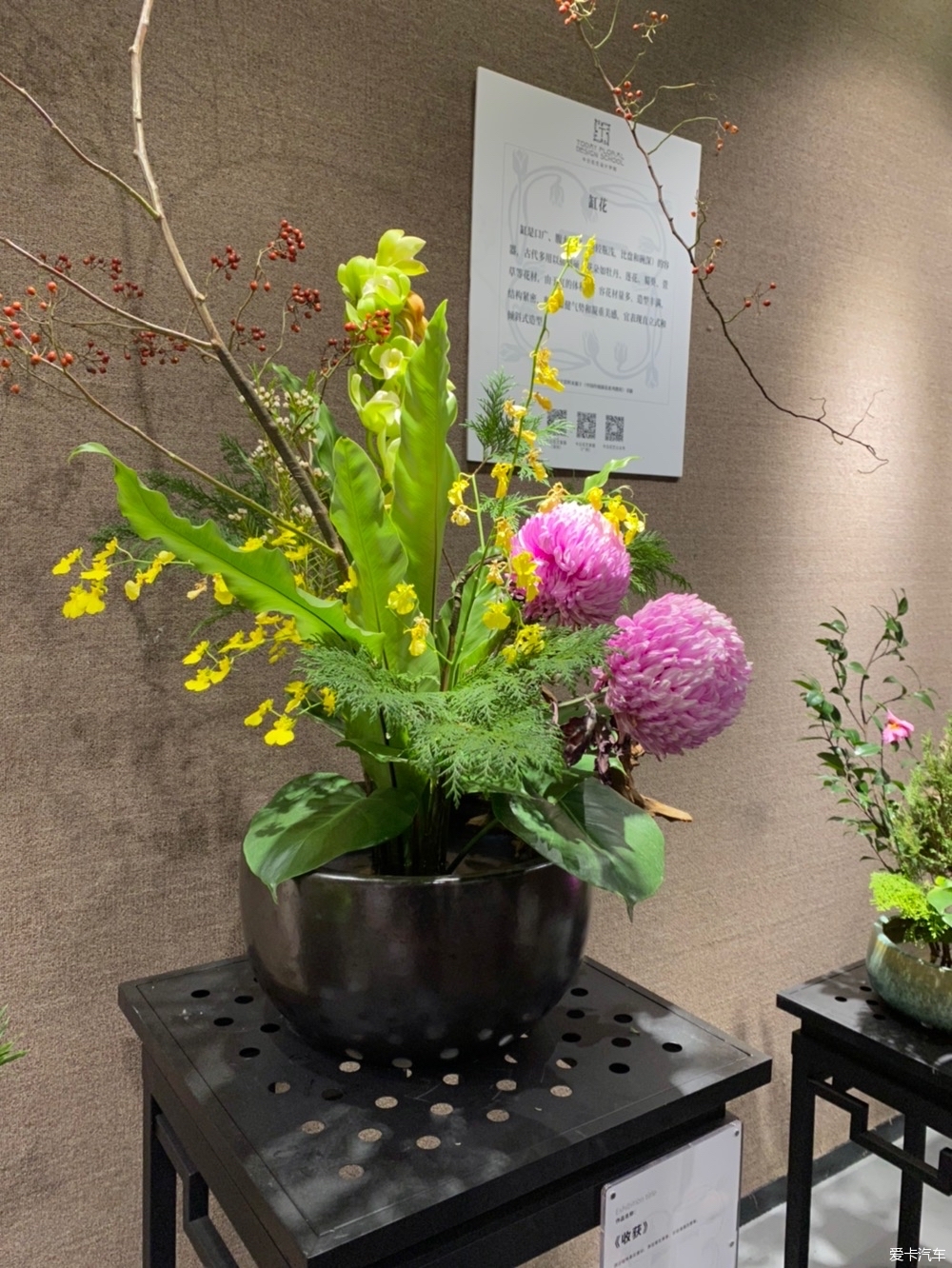 一组室内花展