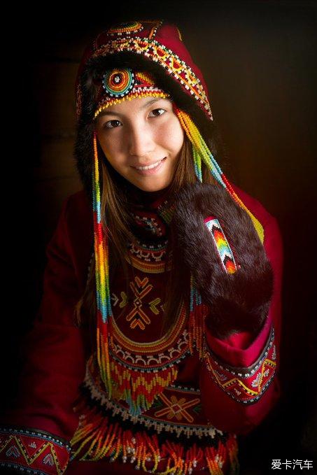 俄罗斯西伯利亚土著人的肖像