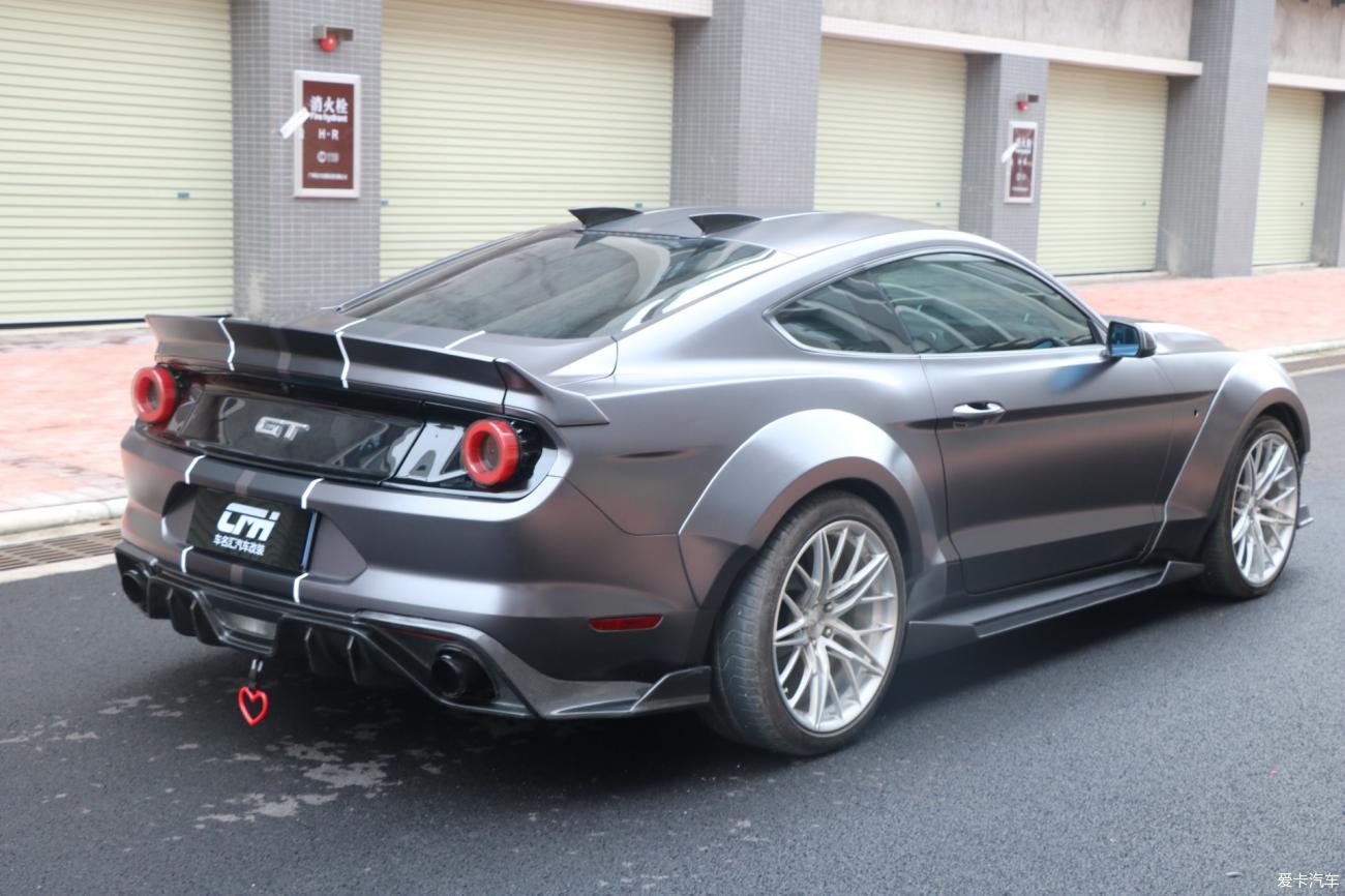 福特野馬mustang改裝gt3款寬體輪眉側裙加寬輪廓裙邊