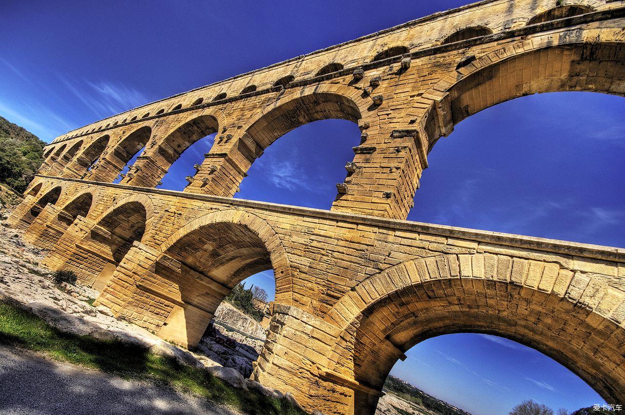 加尔水道桥罗马工程奇迹法国古老的水道